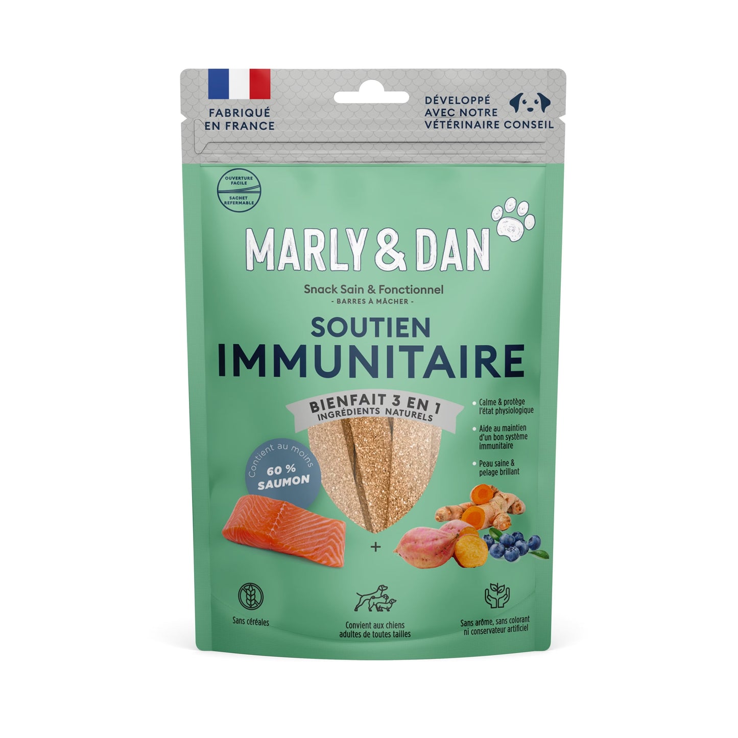 Barres à mâcher immunité Marly&Dan