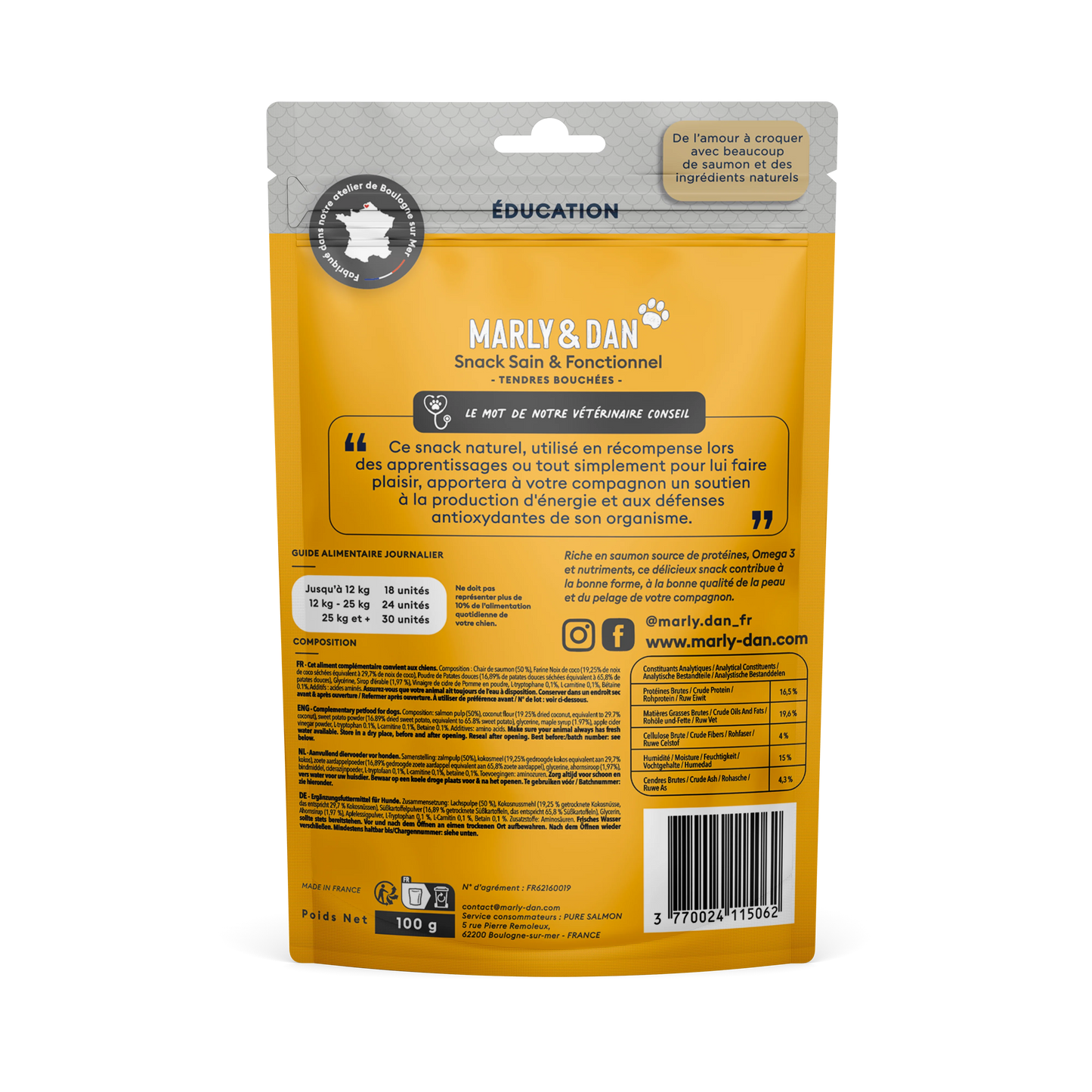 Bouchées éducation +25% offert Marly&Dan