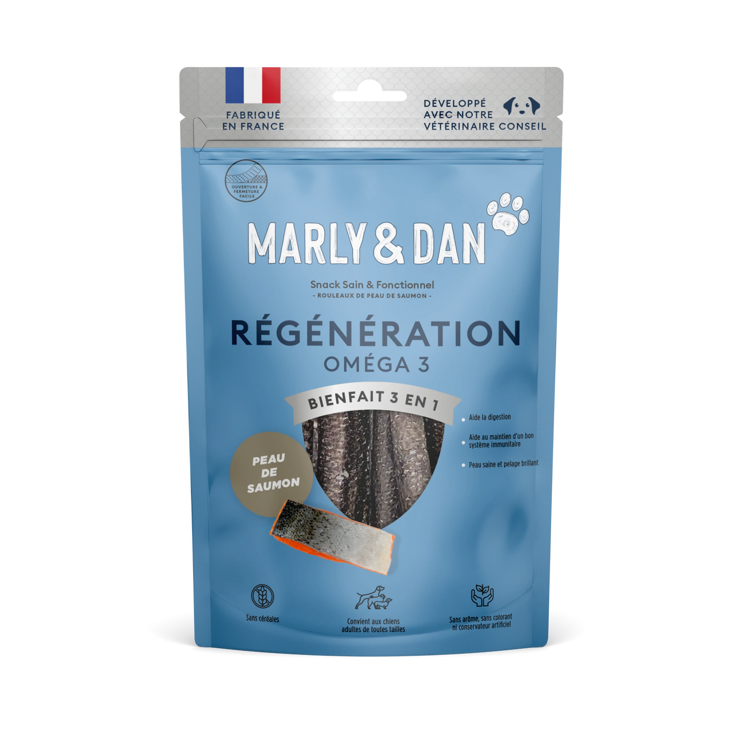 Rouleaux peau de saumon Marly&Dan