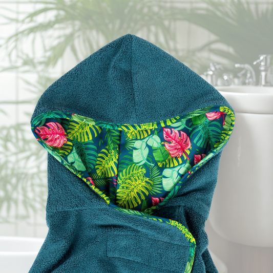 Peignoir pour chien Max et Molly I  Jungle vert